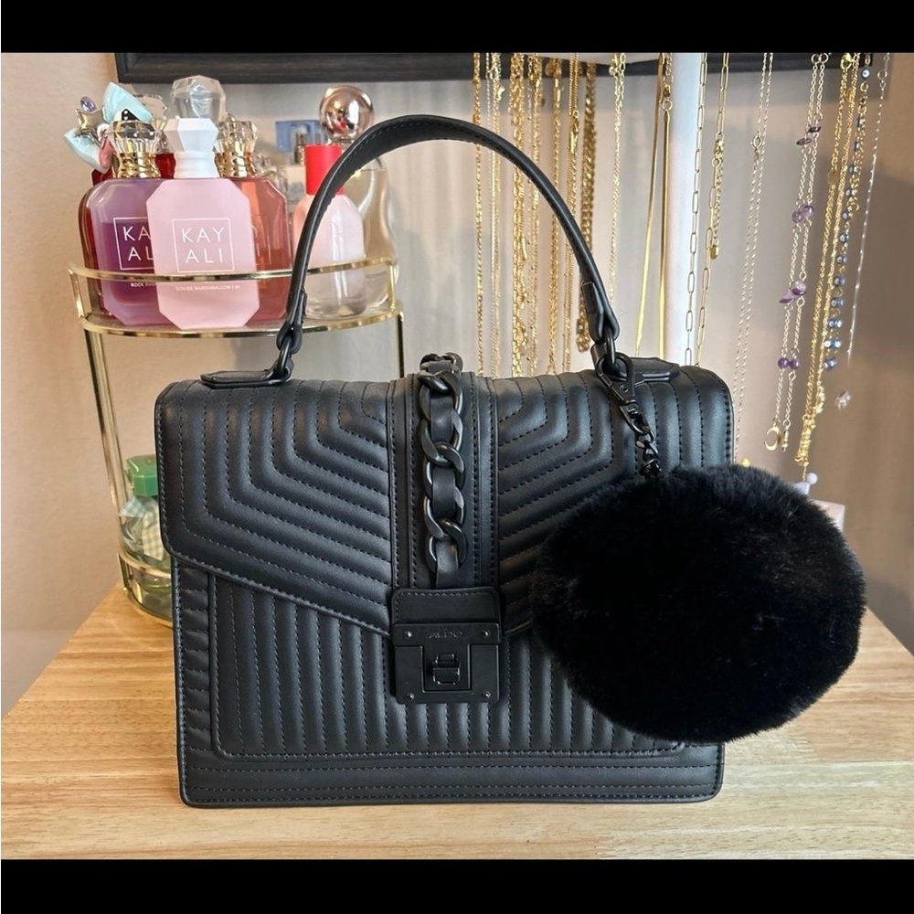 ALDO Black Quilted Women's Bag